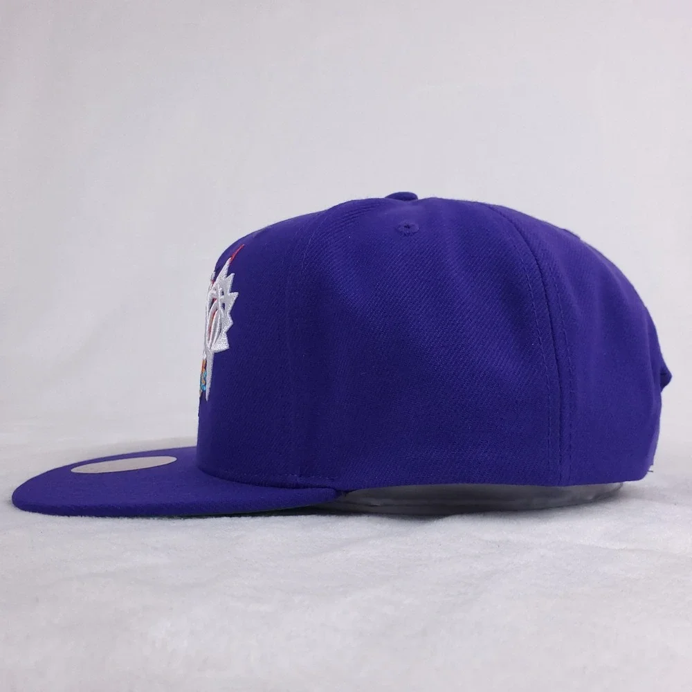 Phoenix Suns Mitchell & Ness NBA Snapback Hat‎ Cap 3D Logo Purple NWT